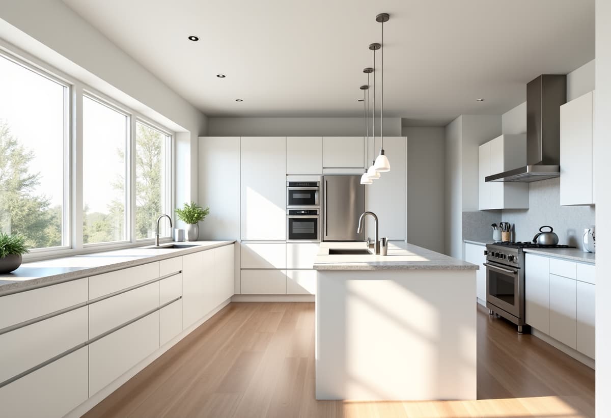 modern kitchen remodeled in a san antonio home with clean design