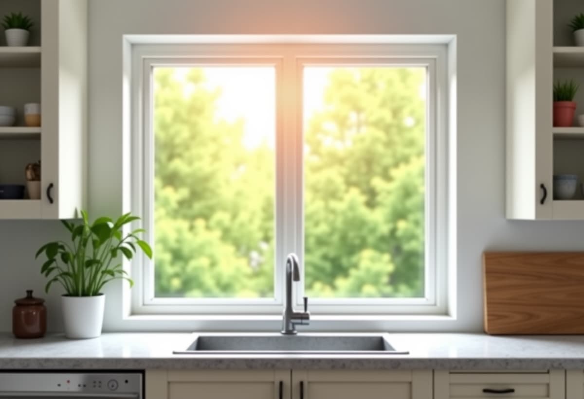 san antonio home with new double hung window installation