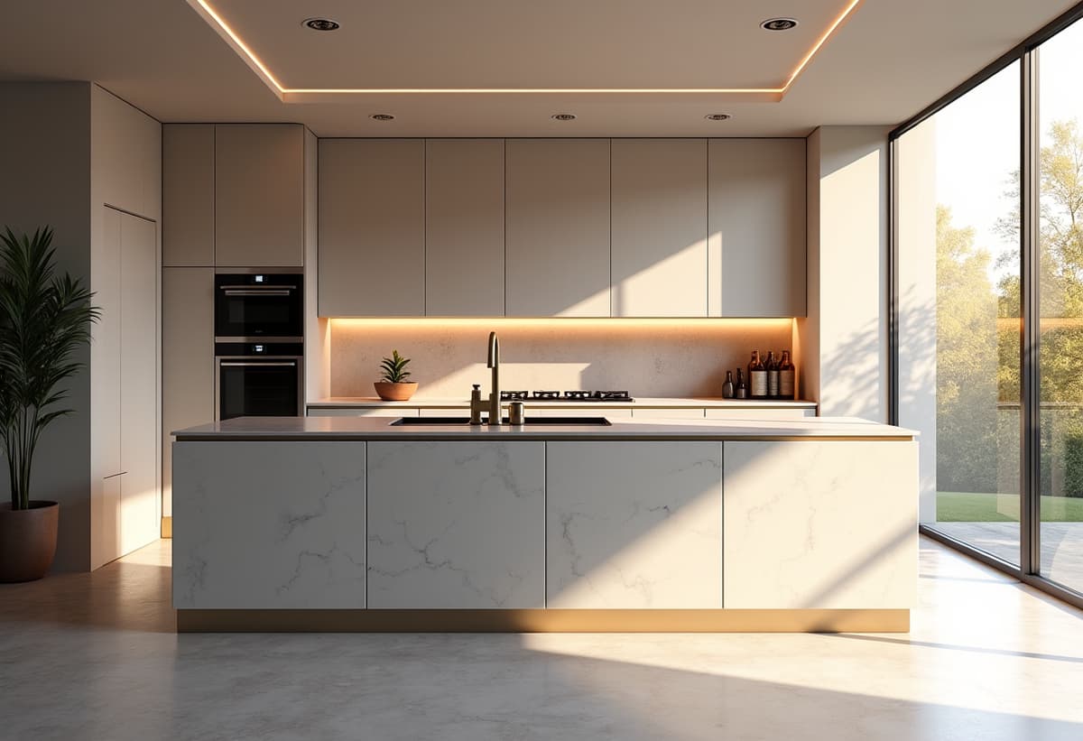 Luxurious interior of a recently renovated San Antonio home, showcasing high-end finishes and modern design