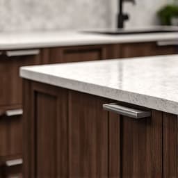 San Antonio kitchen remodeling project with elegant wooden cabinets. Featuring a spacious layout and modern appliances, ideal for family gatherings.