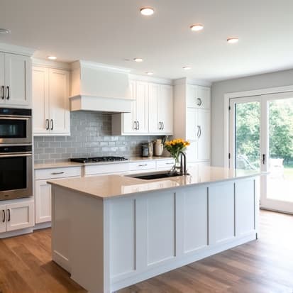 new braunfels kitchen remodeling with custom cabinetry and quartz countertops