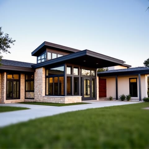 Elegant structural addition to a Bulverde, TX home, expanding living space with seamless integration of architecture and natural light.