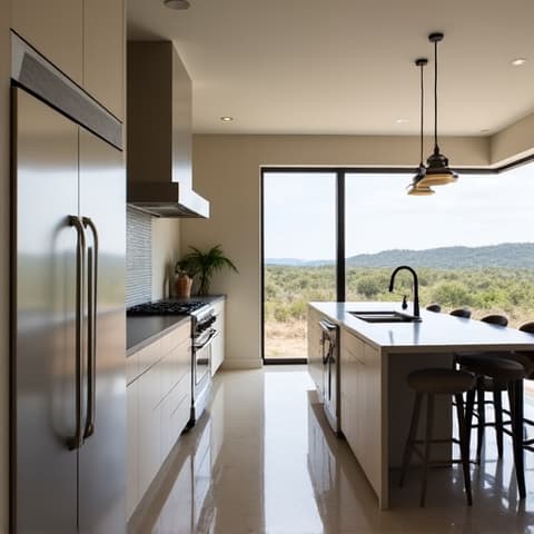 Canyon Lake Hill Country kitchen transformation. Spacious layout, natural light, and modern amenities, optimized for scenic views