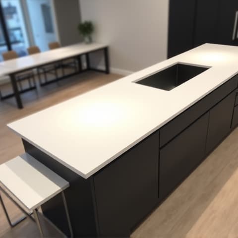 Custom Cabinetry Installation for a San Antonio Kitchen Transformation. High-quality custom cabinets in a modern design, providing ample storage and a refined aesthetic.