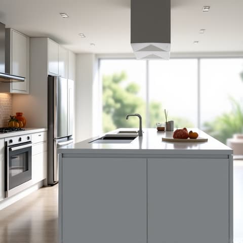 New Braunfels kitchen remodel near Landa Park featuring custom wood cabinetry and modern amenities.