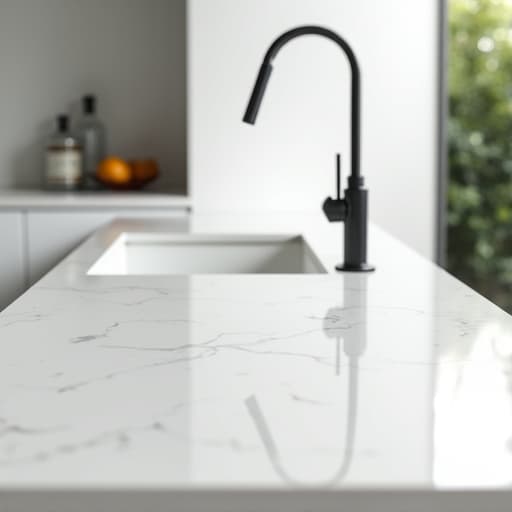 Elegant kitchen with granite countertops and wooden cabinets