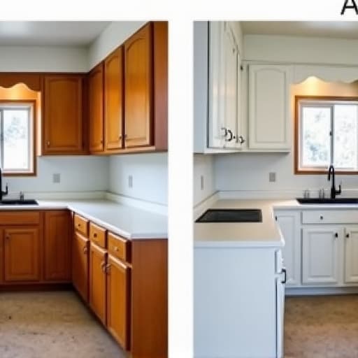 Kitchen cabinet refacing in Live Oak before and after