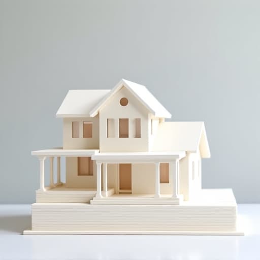 Architectural rendering of a second story home addition seamlessly integrated onto an existing ranch house